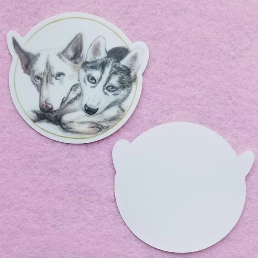 Husky Vinyl Sticker