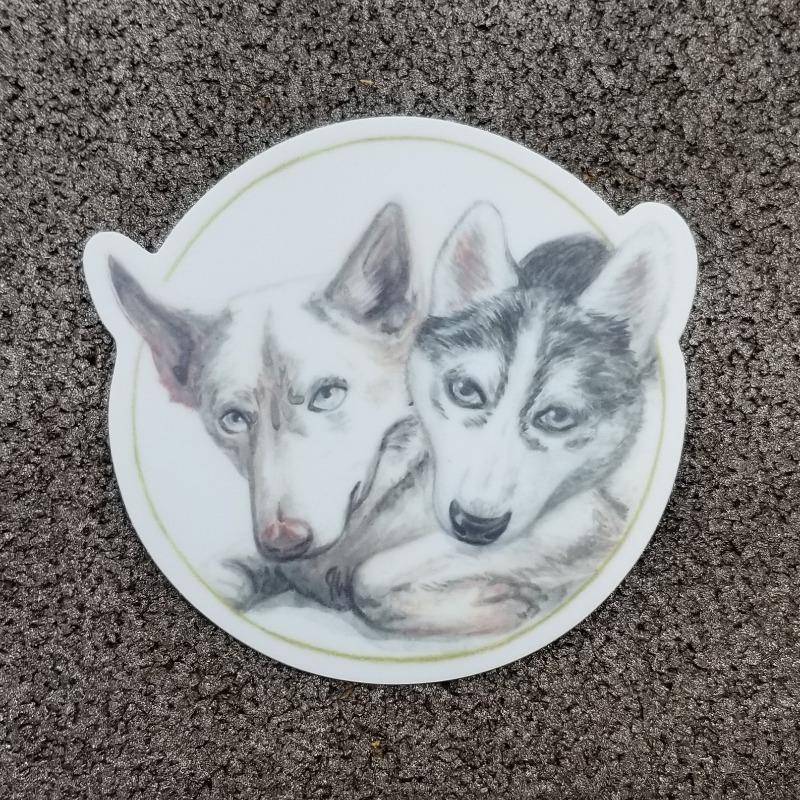 Husky Vinyl Sticker