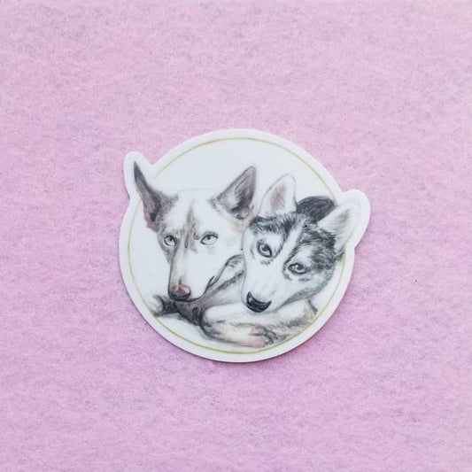 Husky Vinyl Sticker