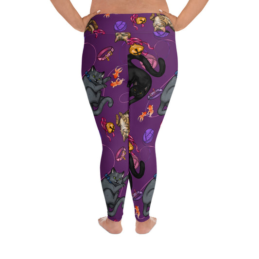 All-Over Print Plus Size Leggings (Print on Demand).