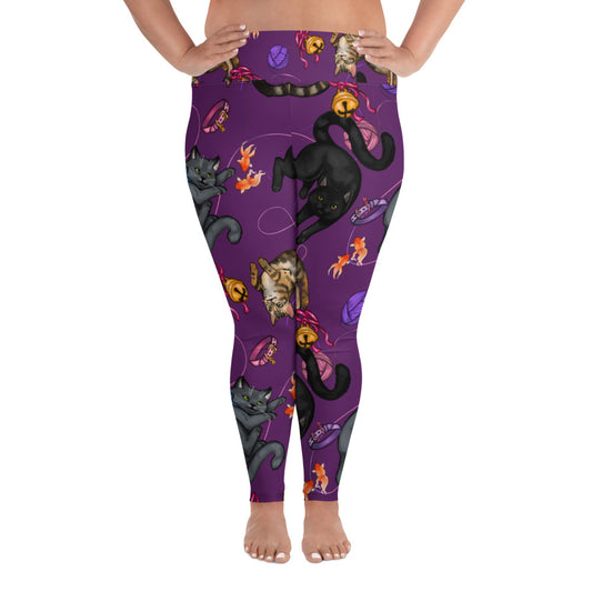 All-Over Print Plus Size Leggings (Print on Demand).