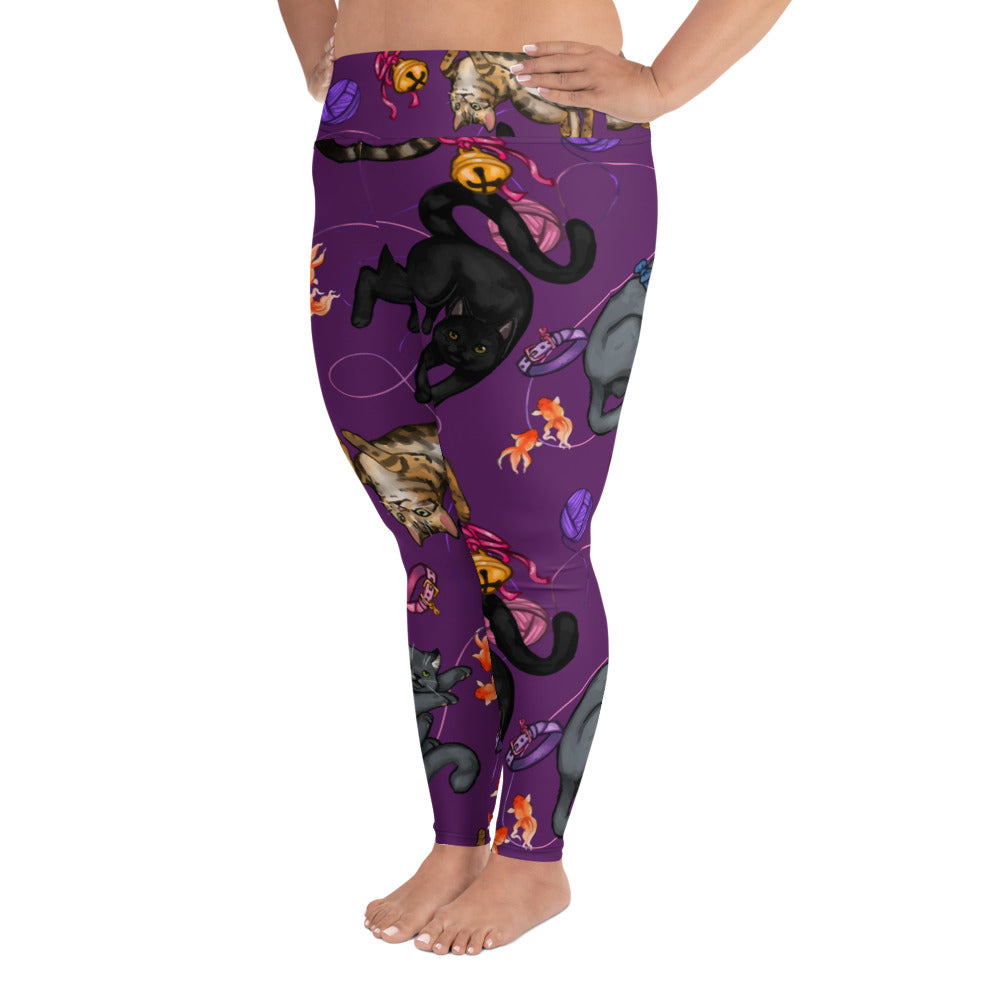 All-Over Print Plus Size Leggings (Print on Demand).