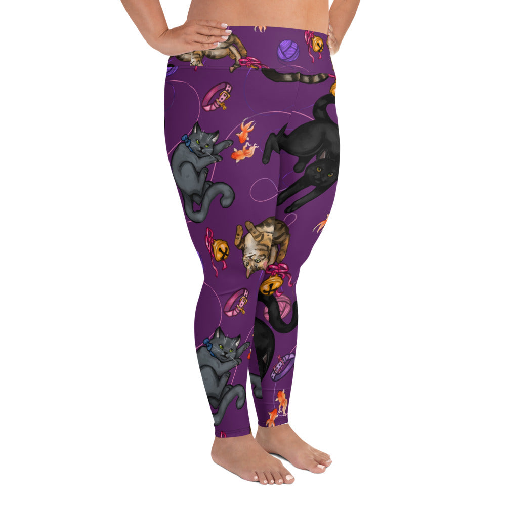 All-Over Print Plus Size Leggings (Print on Demand).