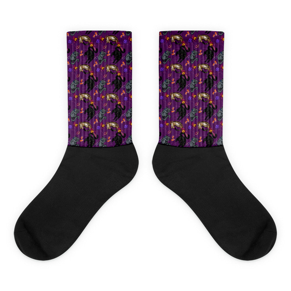Cat Print Socks (Print on Demand).