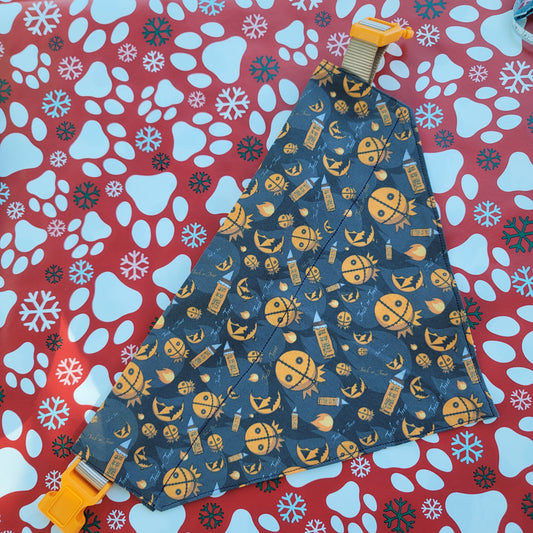 Trick r Treat Large Pet Bandana (Over the Collar) // Halloween Cat Bandana // Gift for Pets