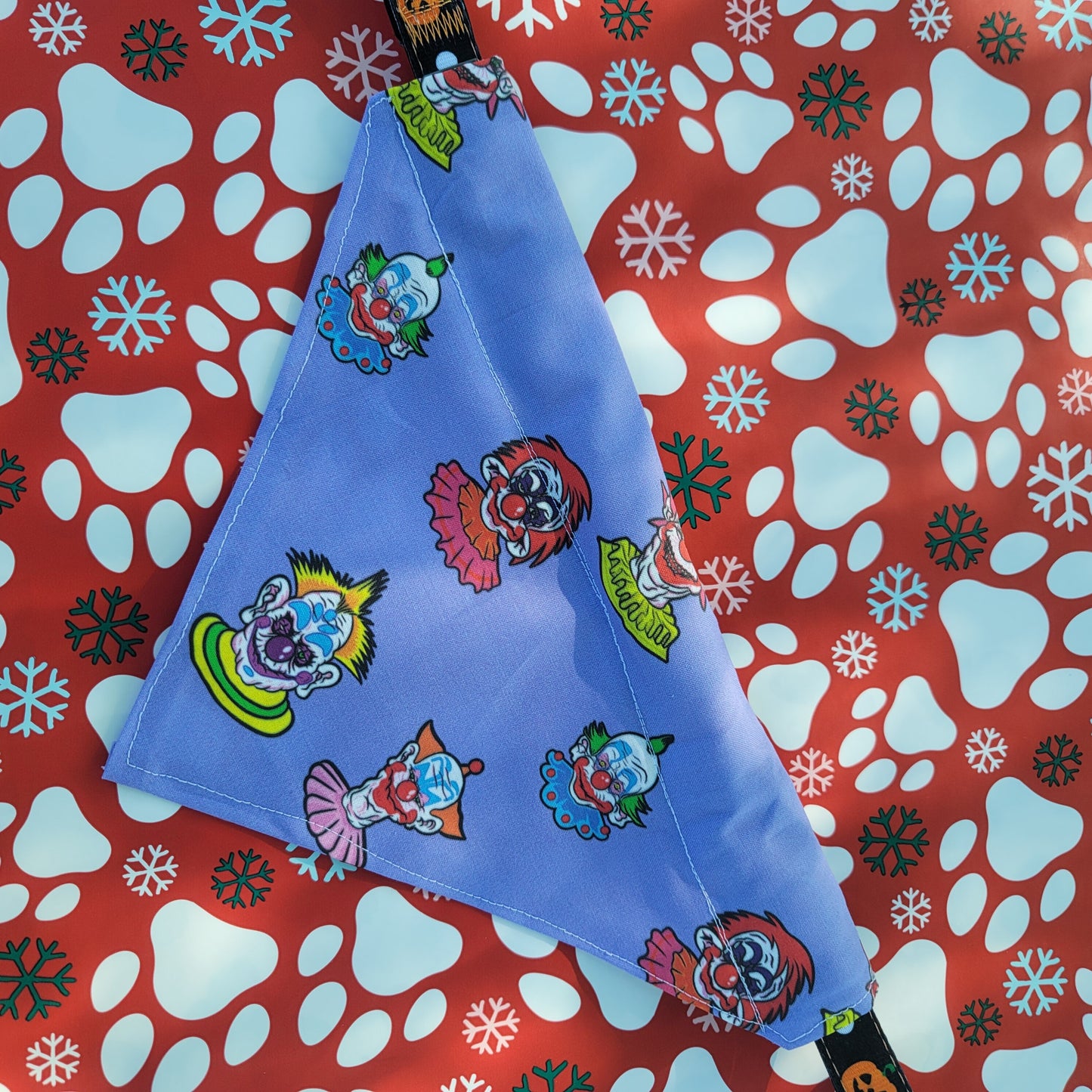 Killer Klowns from Outerspace Purple Medium Dog Bandana (Over the Collar) // Halloween Cat Bandana // Gift for Pets