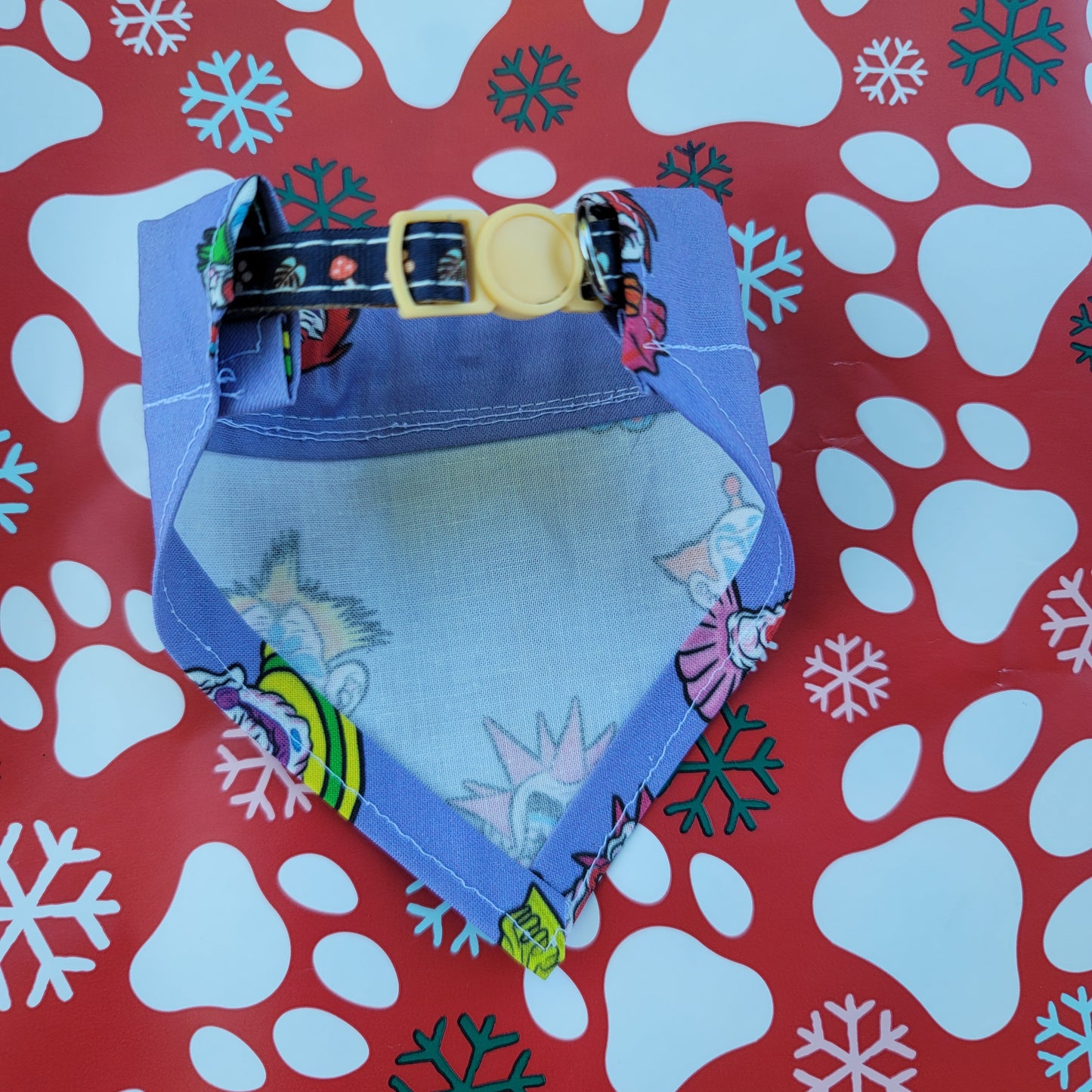 Killer Klowns from Outerspace Purple Small Dog Bandana (Over the Collar) // Halloween Cat Bandana // Gift for Pets