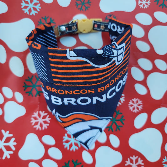 Donation Sport Themed Small Pet Bandana (Over the Collar) // NFL Cat Bandana // Gift for Pets