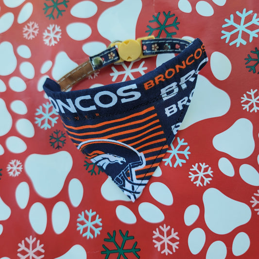 Donation Sport Themed Extra Small Pet Bandana (Over the Collar) // NFL Cat Bandana // Gift for Pets