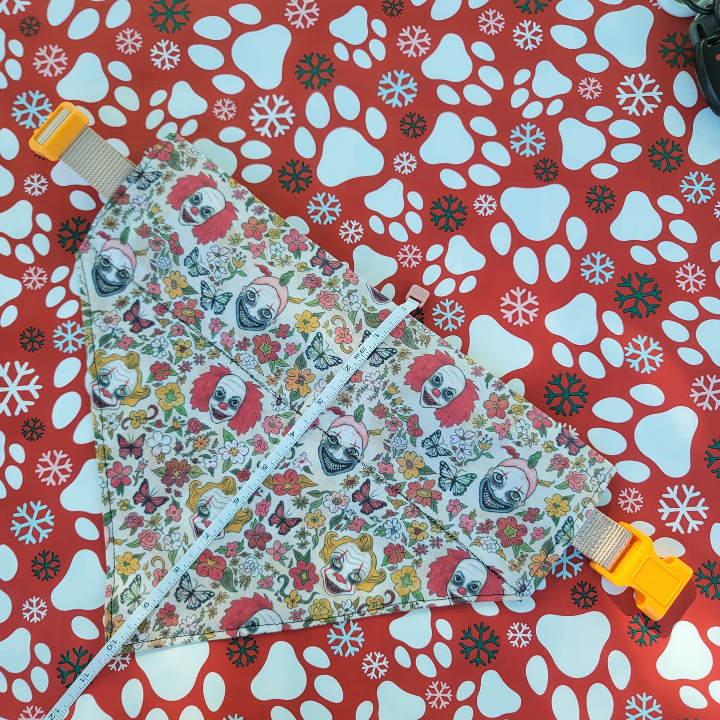 Twisty the Clown Pennywise Joker Extra Large Dog Bandana (Over the Collar) // Halloween Cat Bandana // Gift for Pets