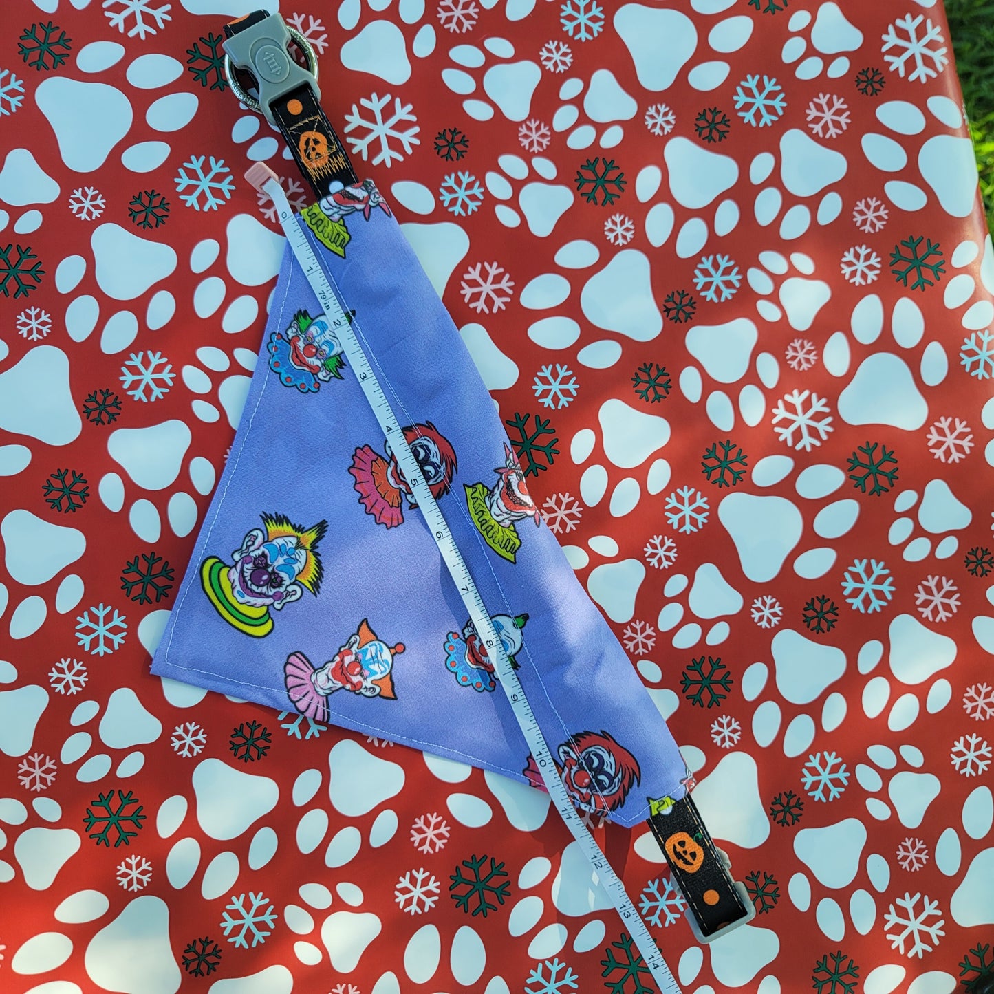 Killer Klowns from Outerspace Purple Medium Dog Bandana (Over the Collar) // Halloween Cat Bandana // Gift for Pets