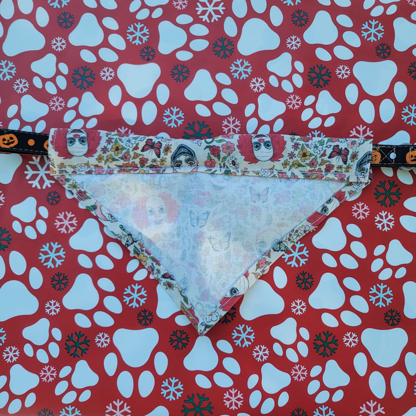 Twisty the Clown Pennywise Joker Medium Dog Bandana (Over the Collar) // Halloween Cat Bandana // Gift for Pets