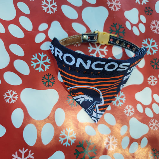 Donation Sport Themed Extra Small Pet Bandana (Over the Collar) // NFL Cat Bandana // Gift for Pets